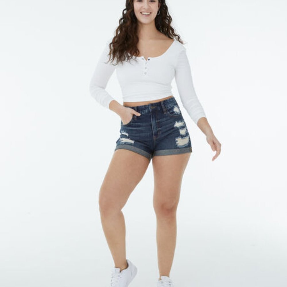 Aeropostale Denim Distressed Shorts